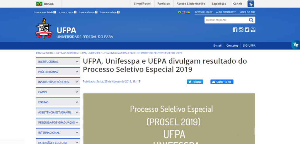 Vestibular Ufpa Inscri Es Provas Vagas E Resultado