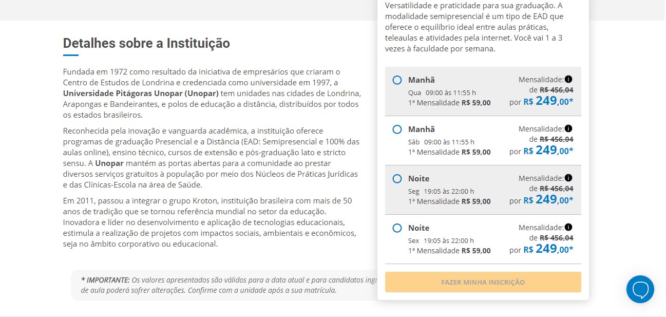 Vestibular UNOPAR 2023 → Inscrições, Data da Prova e Resultado